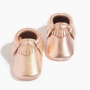 Freshly Picked Moccasins- Rose Gold- infant/baby